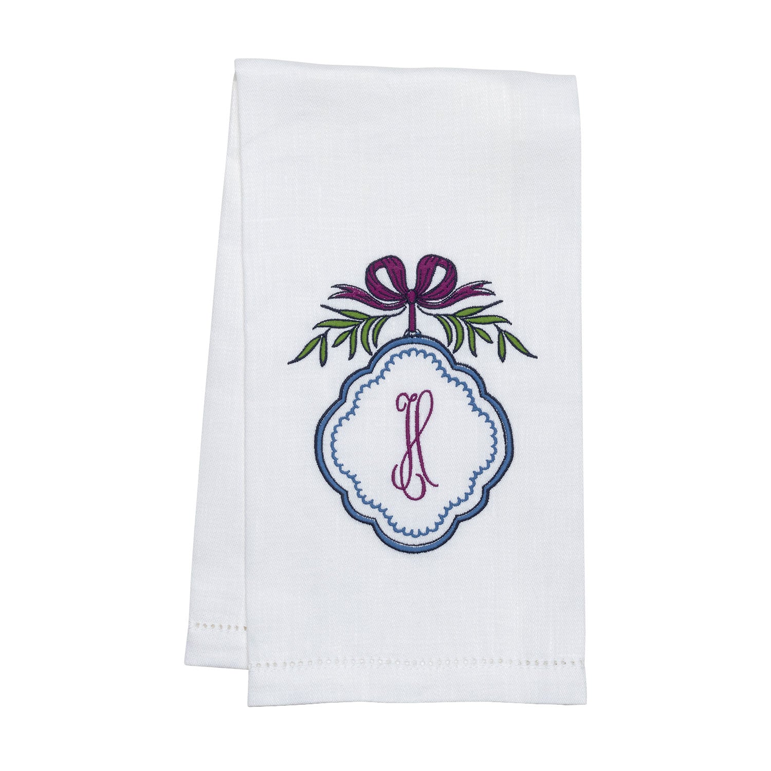 Scalloped discount hand towel