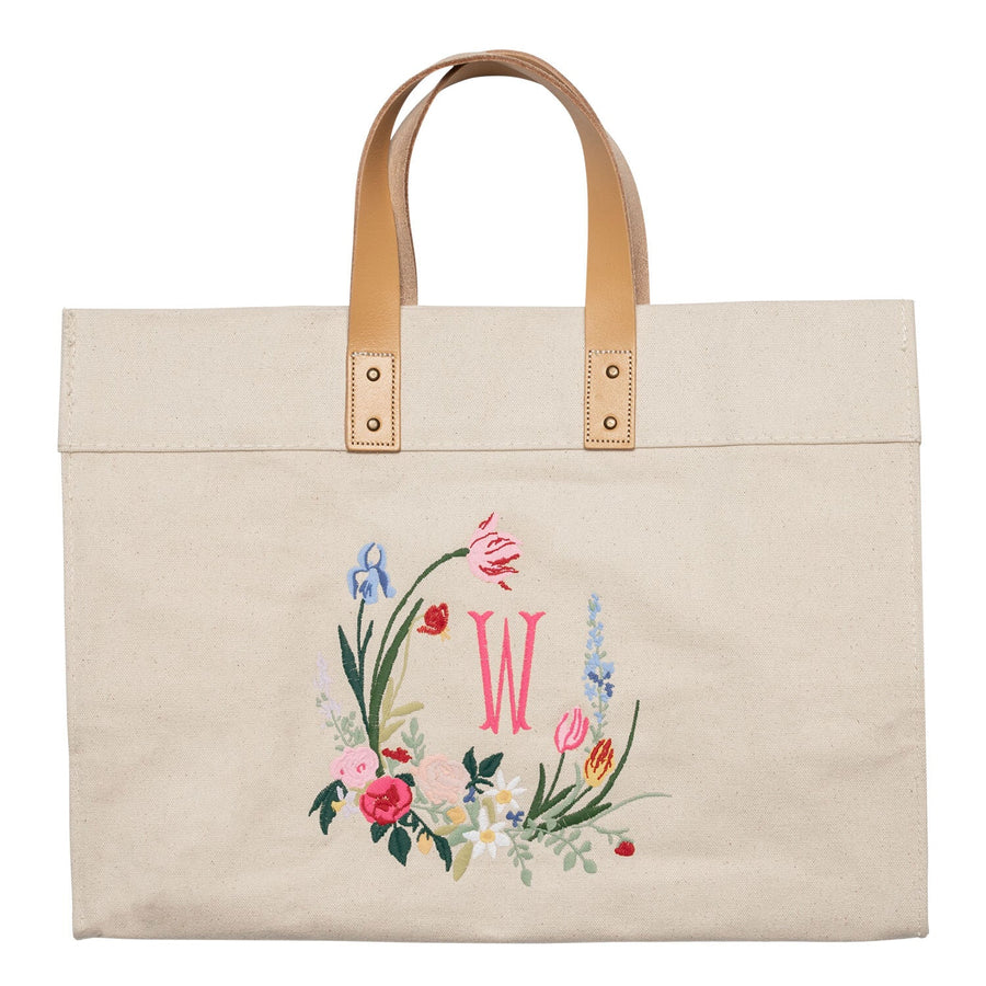 Baroque Crest Canvas Tote - Mary Mack
