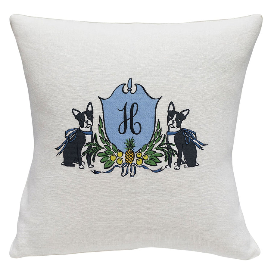 Colonial Boston Crest Pillow - Mary Mack