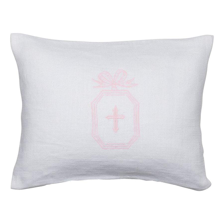 Cross Pendant Boudoir Pillow | Pink - Mary Mack