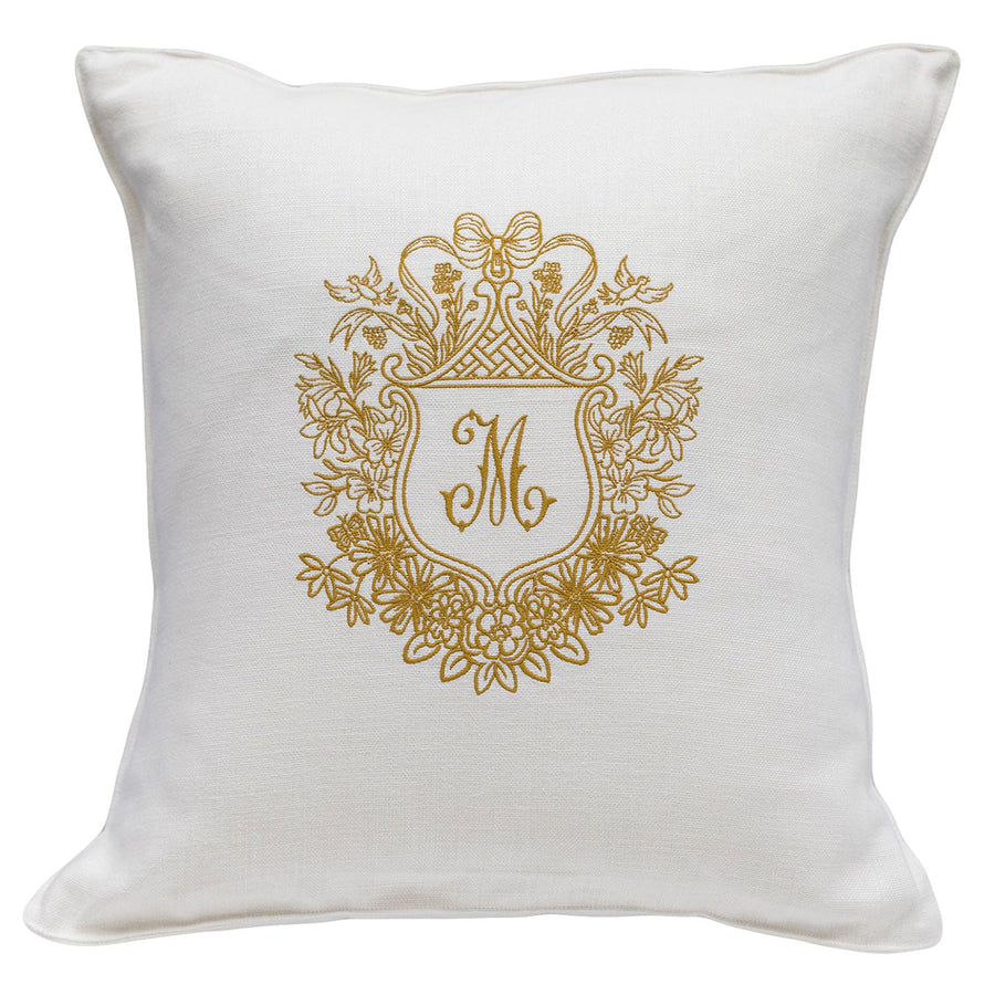 Flower Crest Pillow | Single Color - Mary Mack