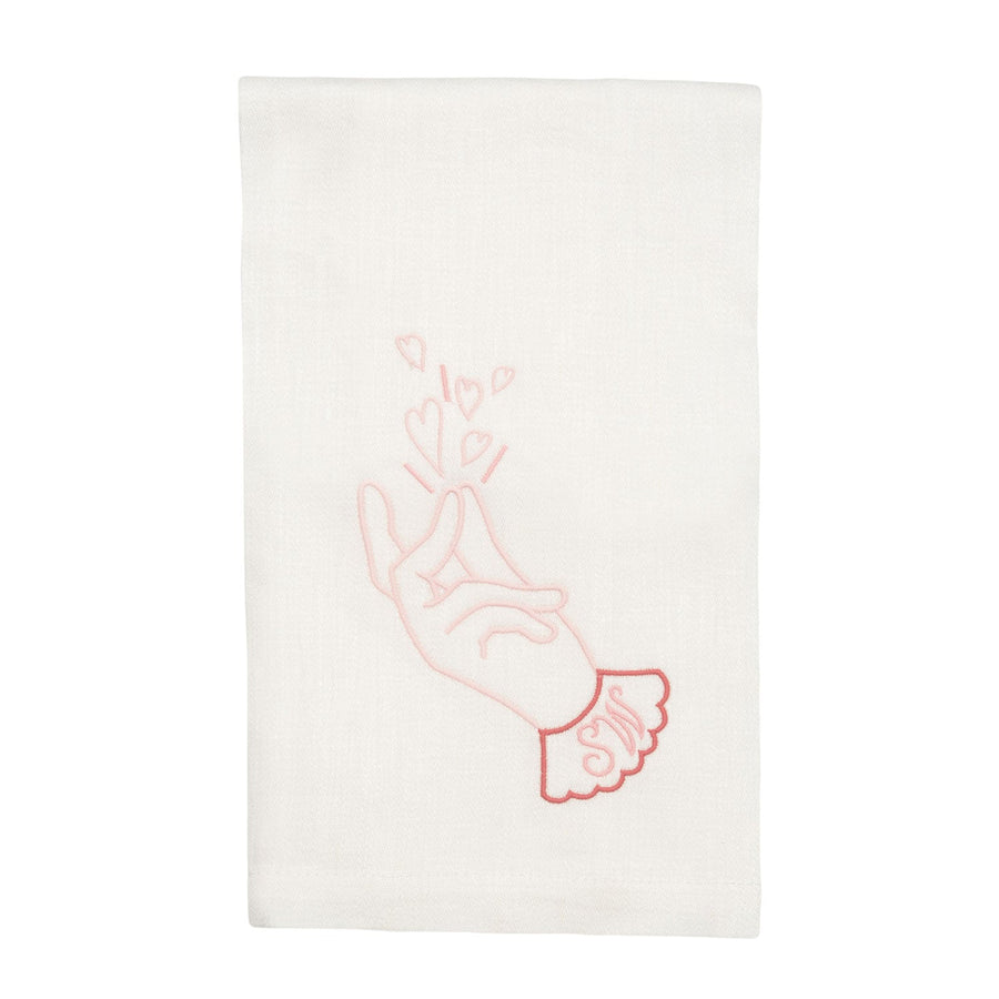 It's a Snap Hand Towel | Hearts - Mary Mack