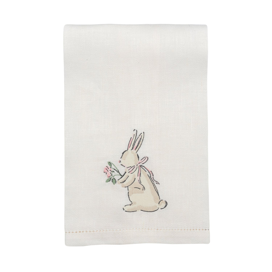 Rose Bunny Hand Towel - Mary Mack
