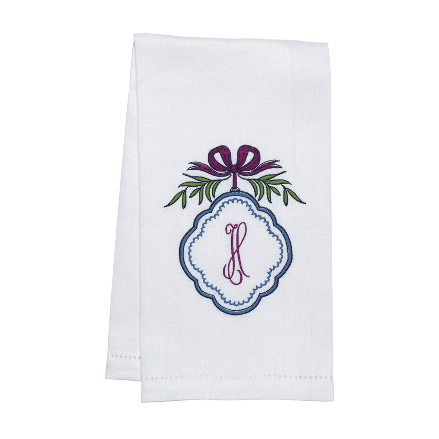 Scalloped Crest Hand Towel | Blue - Mary Mack